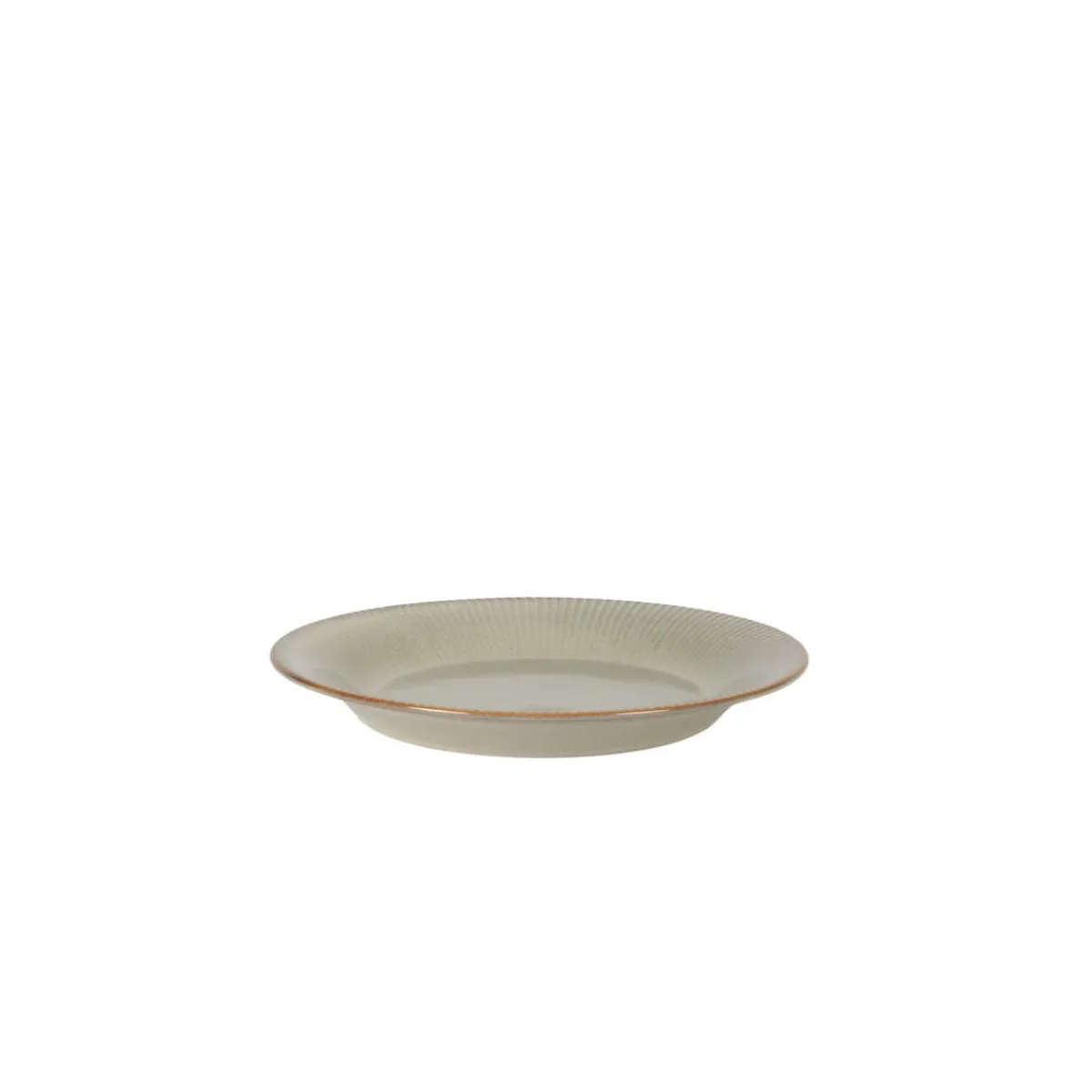 PRO.MUNDI Assiette coupe plate rond gris bleu porcelaine Ø 23,5 cm Serena Outlet