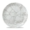 CHURCHILL Assiette coupe plate rond gris porcelaine vitrifiée Ø 26 cm Kintsugi Agate Grey Hot