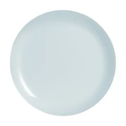 Assiette coupe plate rond gris verre opal Ø 25 cm Diwali - LUMINARC