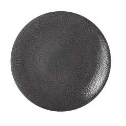 MEDARD DE NOBLAT Assiette coupe plate rond gris grès émaillé Ø 27,5 cm Stone New