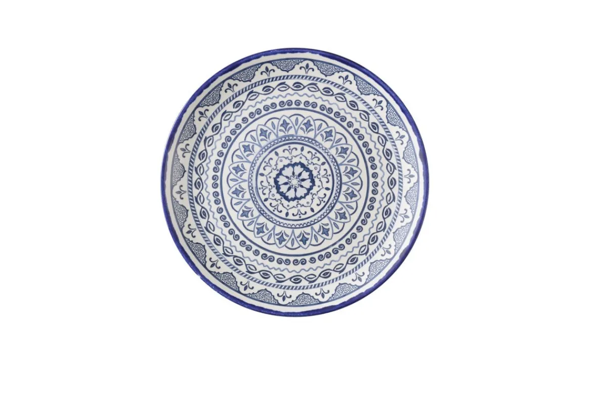 DUDSON Assiette coupe plate rond Ink porcelaine vitrifiée Ø 29 cm Harvest Mediterranean Sale