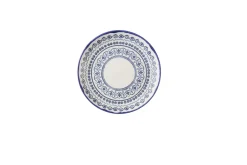 DUDSON Assiette coupe plate rond Ink porcelaine vitrifiée Ø 22 cm Harvest Mediterranean Moresque Best