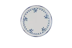 Assiette coupe plate rond Ink porcelaine vitrifiée Ø 26 cm Harvest Mediterranean - DUDSON Online