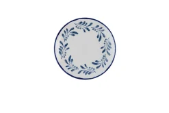 Assiette coupe plate rond Ink porcelaine vitrifiée Ø 22 cm Harvest Mediterranean - DUDSON Online