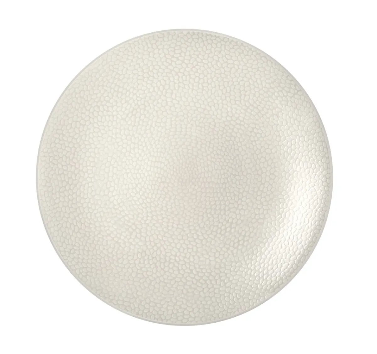 MEDARD DE NOBLAT Assiette coupe plate rond ivoire grès émaillé Ø 27,5 cm Stone