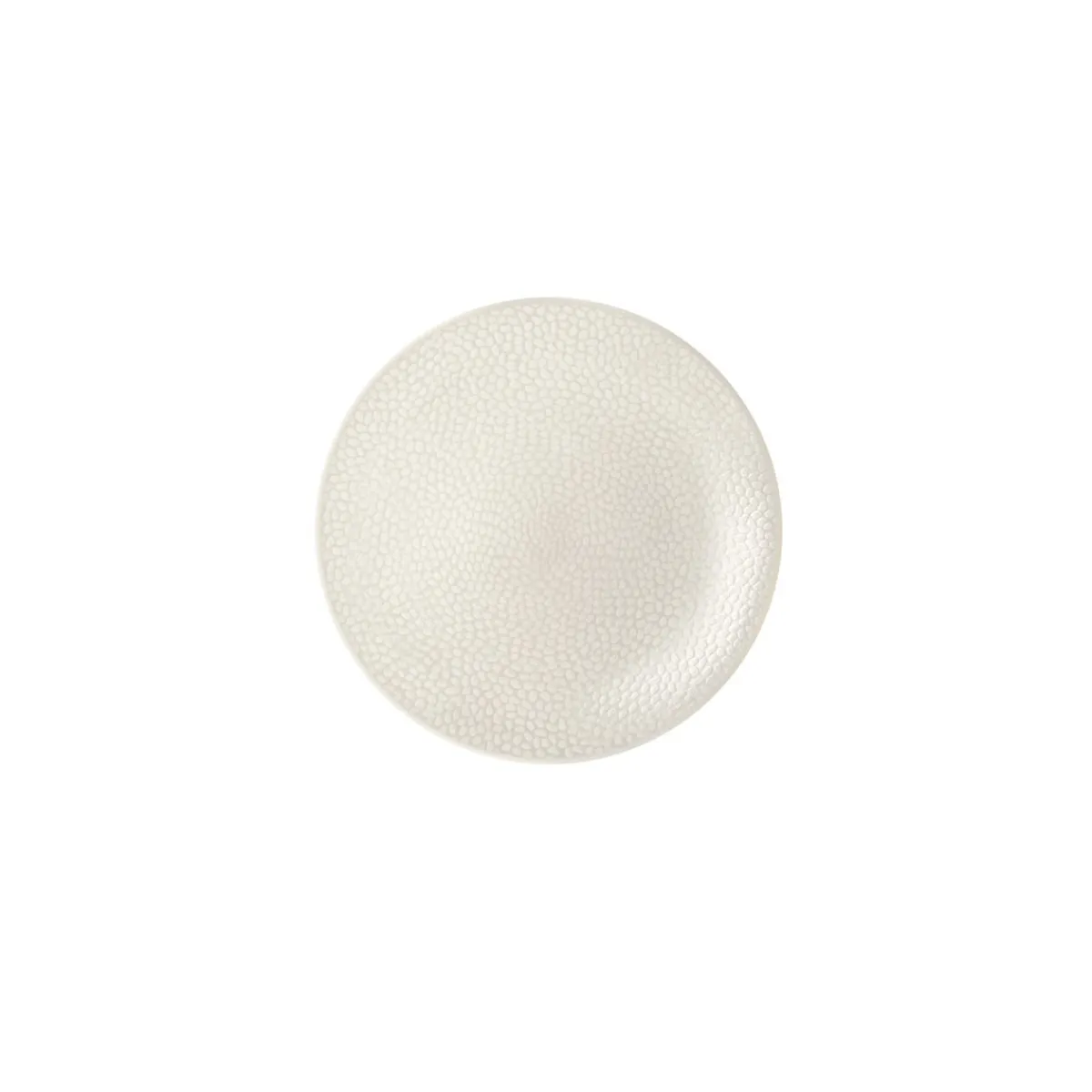 MEDARD DE NOBLAT Assiette coupe plate rond ivoire grès émaillé Ø 21 cm Stone Outlet