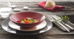 MEDARD DE NOBLAT Assiette coupe plate rond ivoire grès émaillé Ø 29 cm Stone Clearance