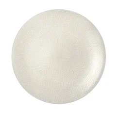 MEDARD DE NOBLAT Assiette coupe plate rond ivoire grès émaillé Ø 29 cm Stone Clearance