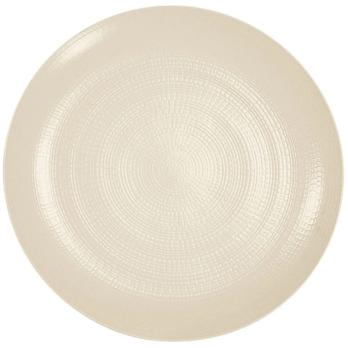 DEGRENNE Assiette coupe plate rond kaolin grès émaillé Ø 28 cm Modulo Nature New