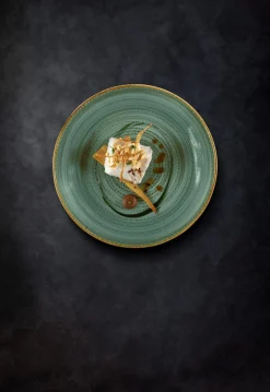 RAK Assiette coupe plate rond lagon porcelaine vitrifiée Ø 30,7 cm Twirl