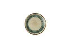 Assiette coupe plate rond Linen porcelaine vitrifiée Ø 16,5 cm Flare - DUDSON Best
