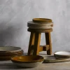 Assiette coupe plate rond Linen porcelaine vitrifiée Ø 28,8 cm Harvest - DUDSON Clearance