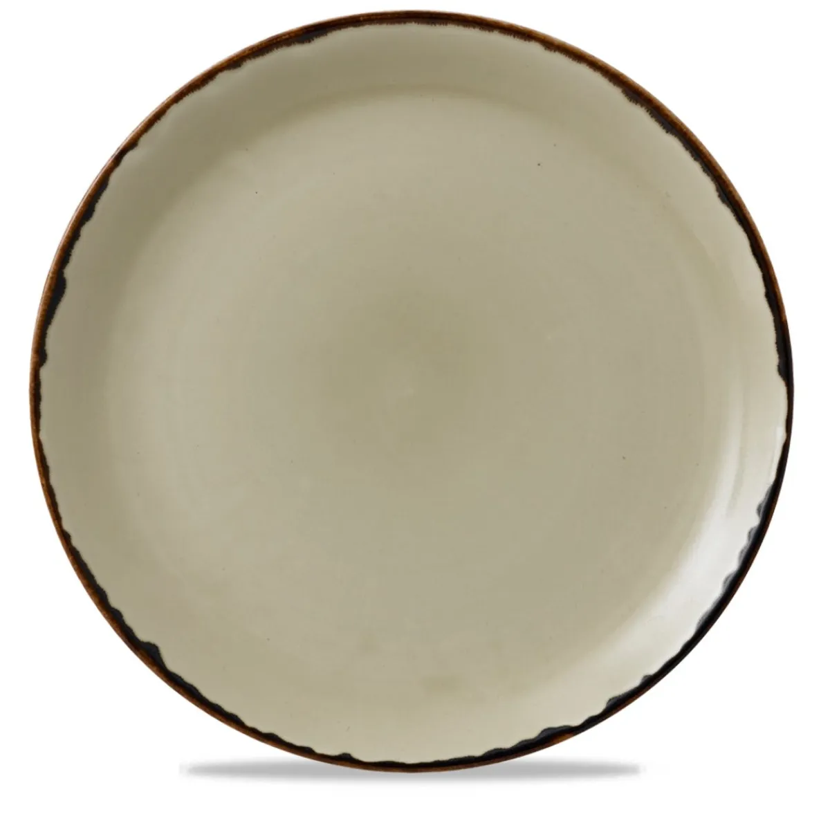Assiette coupe plate rond Linen porcelaine vitrifiée Ø 28,8 cm Harvest - DUDSON Clearance