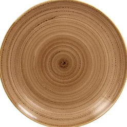 RAK Assiette coupe plate rond marron porcelaine vitrifiée Ø 30,7 cm Twirl Best
