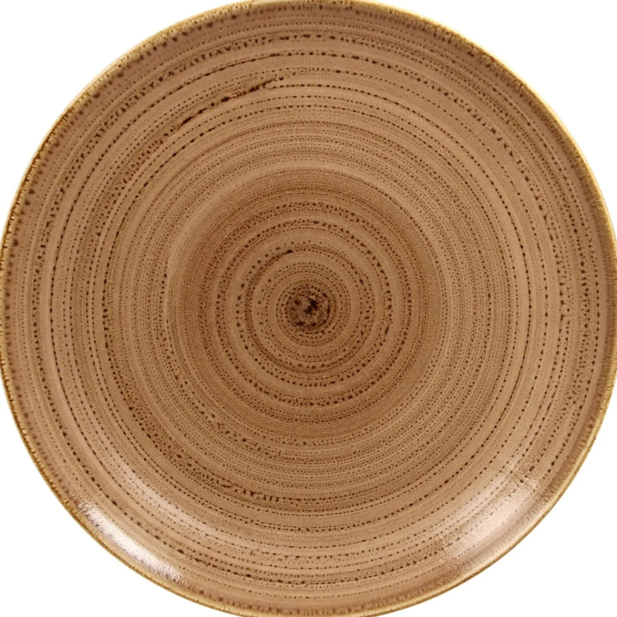 RAK Assiette coupe plate rond marron porcelaine vitrifiée Ø 30,7 cm Twirl Best