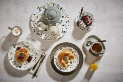 RAK Assiette coupe plate rond multicolore porcelaine Ø 15,7 cm Kerrazzo Outlet