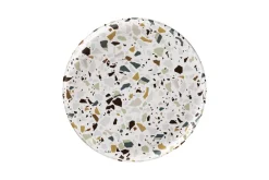 Assiette coupe plate rond multicolore porcelaine Ø 23,6 cm Kerrazzo - RAK Clearance