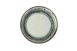DUDSON Assiette coupe plate rond Natural porcelaine vitrifiée Ø 26 cm Flare New