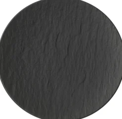 VILLEROY & BOCH Assiette coupe plate rond noir porcelaine Ø 21 cm The Rock Sale