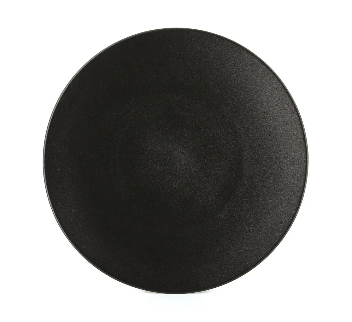 Assiette coupe plate rond noir porcelaine culinaire Ø 31,5 cm Equinoxe - REVOL