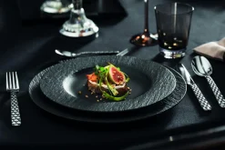Assiette coupe plate rond noir porcelaine Ø 31,7 cm The Rock - VILLEROY & BOCH Hot