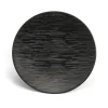 Assiette coupe plate rond noir grès émaillé Ø 20,5 cm Magma - MEDARD DE NOBLAT Hot