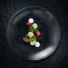 Assiette coupe plate rond noir porcelaine vitrifiée Ø 29,3 cm Karbon - RAK Sale