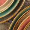Assiette coupe plate rond orange porcelaine vitrifiée Ø 20,9 cm Twirl - RAK Clearance