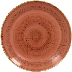 Assiette coupe plate rond orange porcelaine vitrifiée Ø 20,9 cm Twirl - RAK Clearance