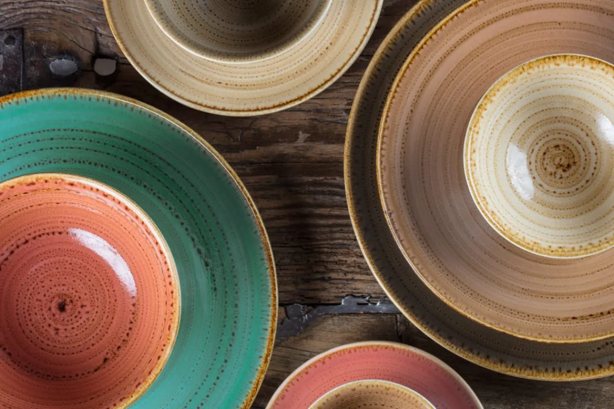 RAK Assiette coupe plate rond orange porcelaine vitrifiée Ø 24 cm Twirl Sale