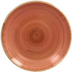 Assiette coupe plate rond orange porcelaine vitrifiée Ø 17,9 cm Twirl - RAK Sale