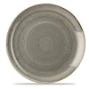 CHURCHILL Assiette coupe plate rond peppercorn porcelaine vitrifiée Ø 28,8 cm Stonecast Grey Outlet