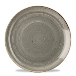 Assiette coupe plate rond peppercorn porcelaine vitrifiée Ø 21,7 cm Stonecast Grey - CHURCHILL Hot