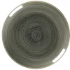 Assiette coupe plate rond Peridot porcelaine vitrifiée Ø 20,9 cm stone Spot - RAK Outlet