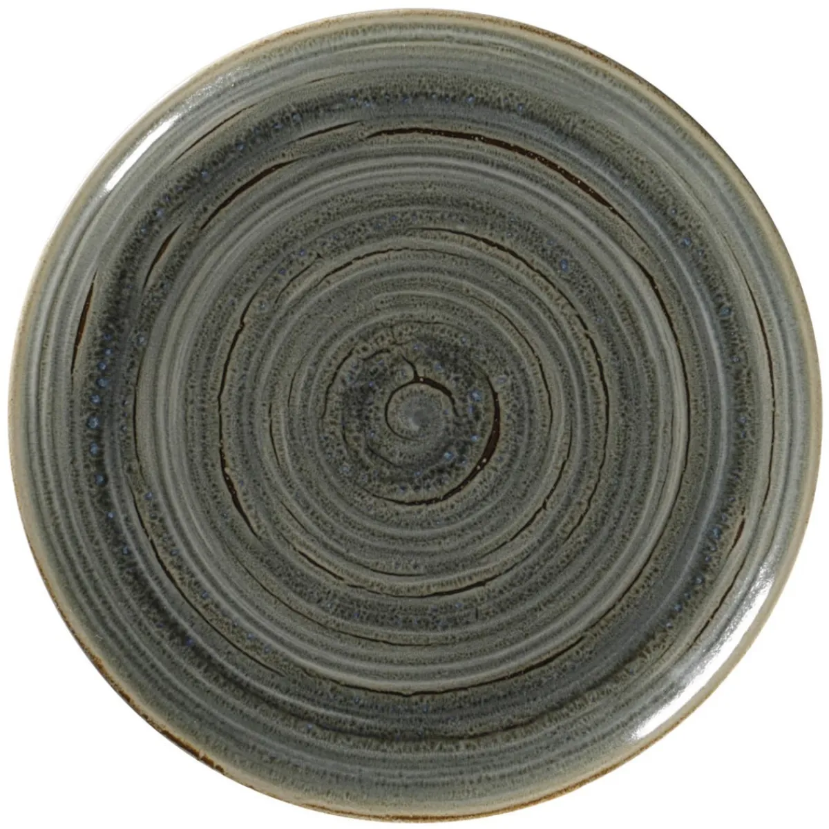 RAK Assiette coupe plate rond Peridot porcelaine vitrifiée Ø 27 cm stone Spot Outlet