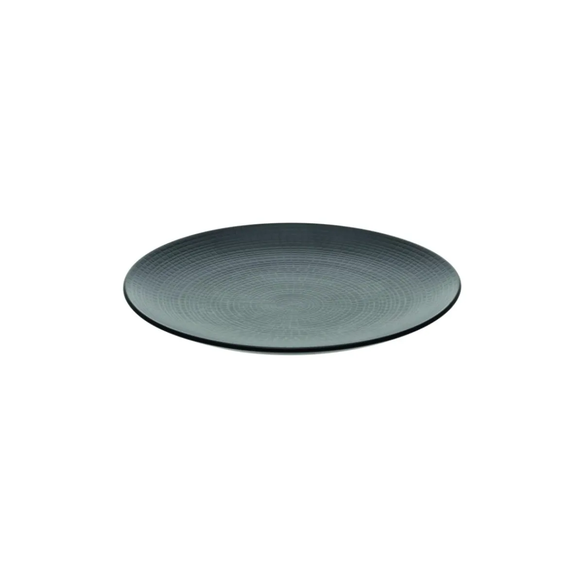 DEGRENNE Assiette coupe plate rond pierre de lave grès émaillé Ø 21 cm Modulo Nature Online