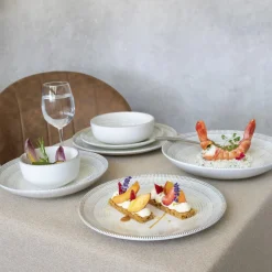 Assiette coupe plate rond porcelaine Ø 24 cm Cancun - ACCOLADE Clearance