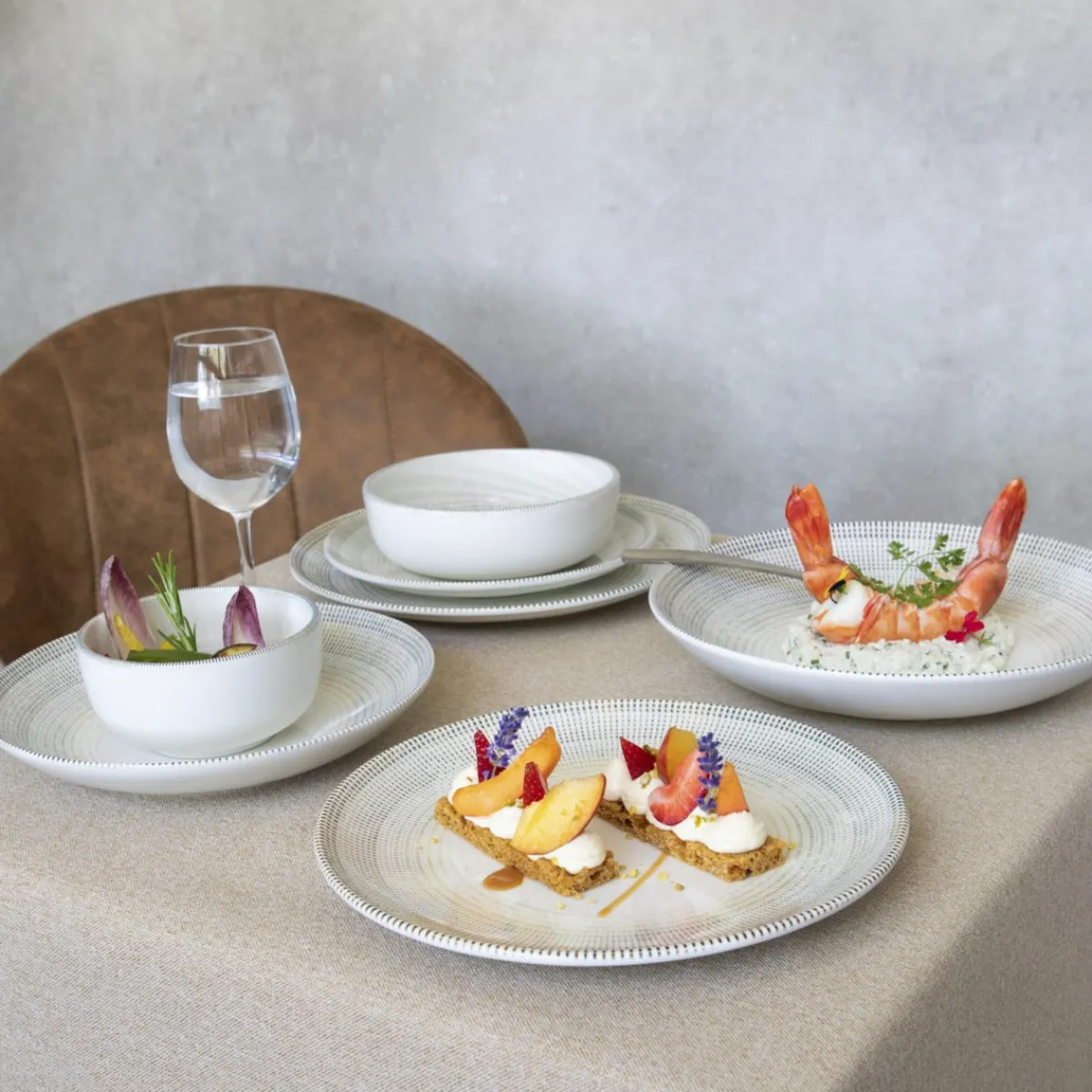 ACCOLADE Assiette coupe plate rond porcelaine Ø 27 cm Cancun Online