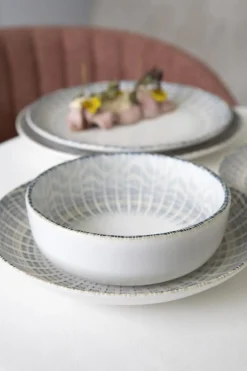 Assiette coupe plate rond porcelaine Ø 24 cm Granada - ACCOLADE New