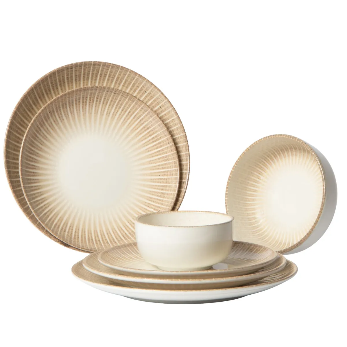 ACCOLADE Assiette coupe plate rond porcelaine Ø 24 cm Palma Clearance