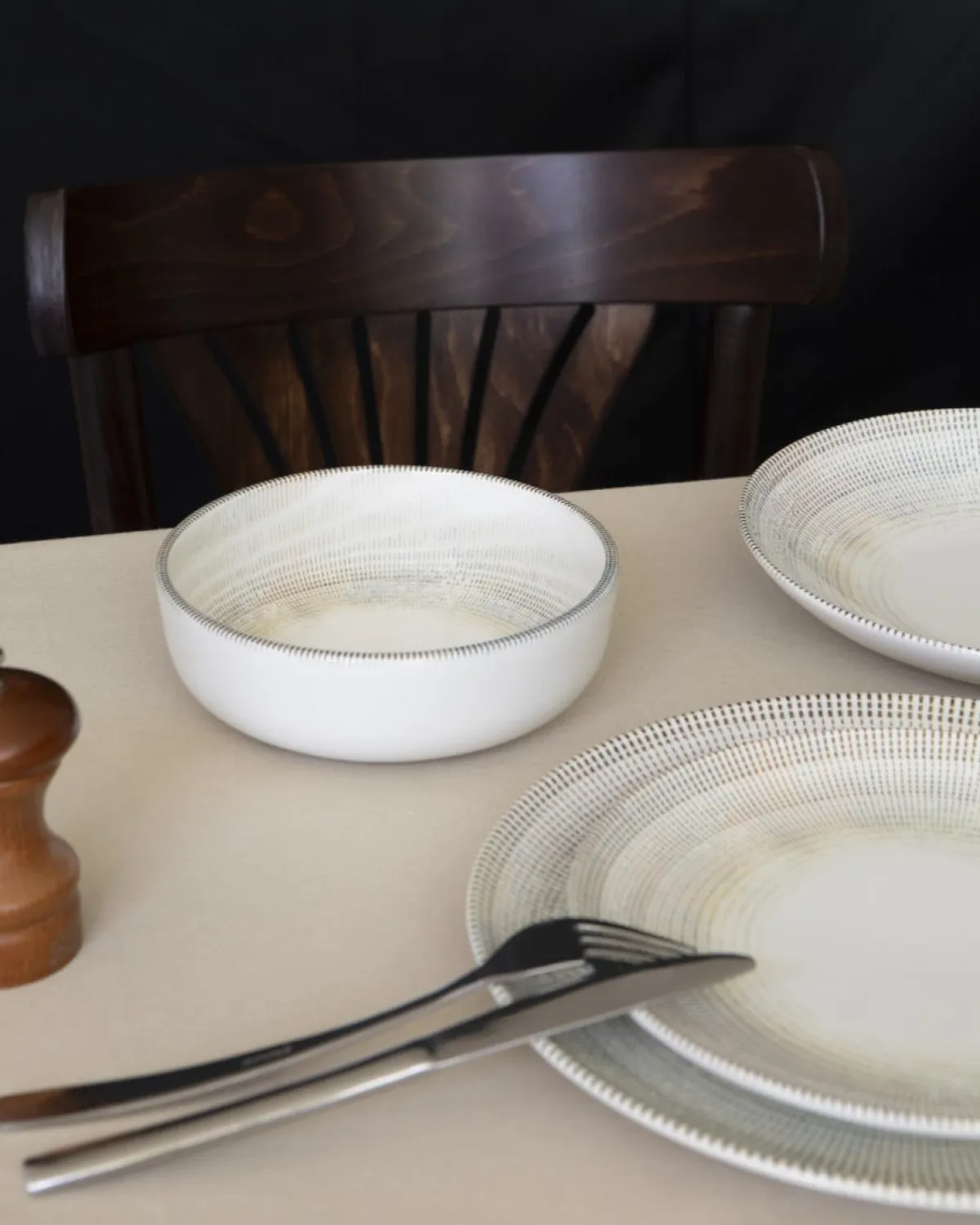 Assiette coupe plate rond porcelaine Ø 21 cm Cancun - ACCOLADE Discount