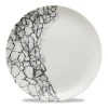 CHURCHILL Assiette coupe plate rond Quartz Black porcelaine vitrifiée Ø 18,2 cm Fusion Outlet