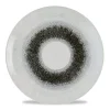 CHURCHILL Assiette coupe plate rond Quartz Black porcelaine vitrifiée Ø 21 cm Fusion Clearance