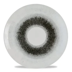 CHURCHILL Assiette coupe plate rond Quartz Black porcelaine vitrifiée Ø 21 cm Fusion Clearance