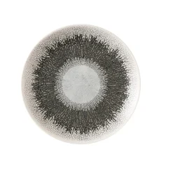CHURCHILL Assiette coupe plate rond Quartz Black porcelaine vitrifiée Ø 16,5 cm Fusion Clearance