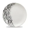 CHURCHILL Assiette coupe plate rond Quartz Black porcelaine vitrifiée Ø 21,7 cm Kintsugi Online