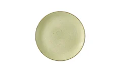 CHURCHILL Assiette coupe plate rond Raw Green porcelaine vitrifiée Ø 16,5 cm Stonecast Raw Hot