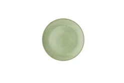 Assiette coupe plate rond Sage Green porcelaine vitrifiée Ø 23 cm Evolve Stonecast - CHURCHILL Outlet