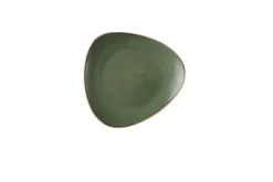 Assiette coupe plate rond Sorrel Green porcelaine vitrifiée 24,5x24,5 cm Stonecast Sorrel - CHURCHILL Hot