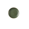 Assiette coupe plate rond Sorrel Green porcelaine vitrifiée Ø 16,5 cm Stonecast Sorrel - CHURCHILL Best